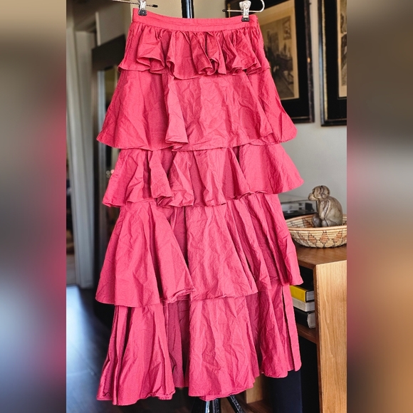 RHODE Romeo Tiered Ruffle Skirt - Picture 2 of 11